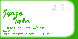 gyozo taba business card